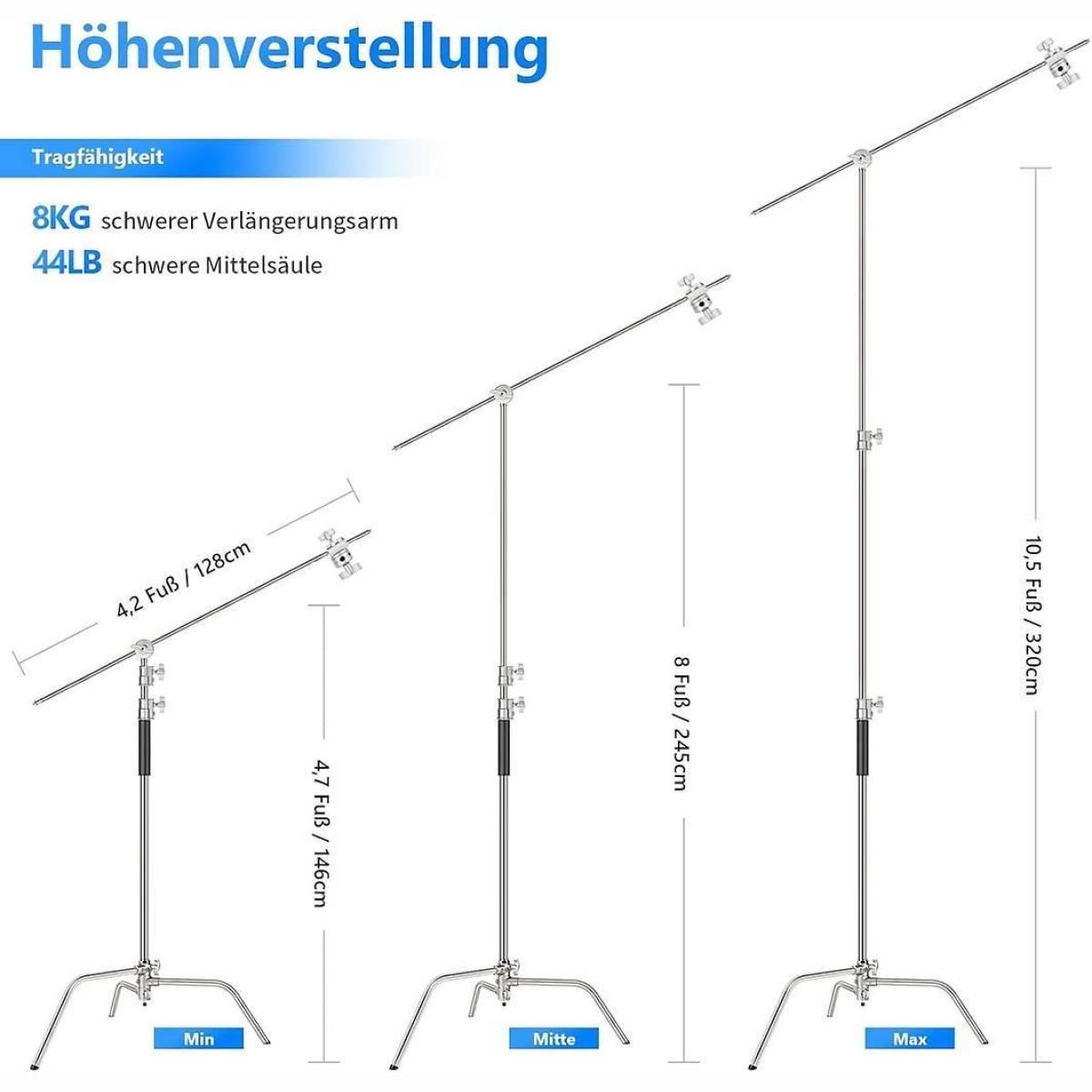 SC320 Premium C-Stand Galgenstativ