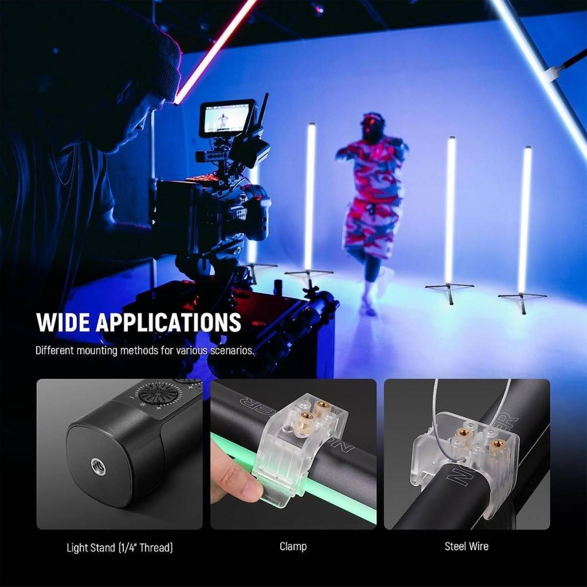 TL120C RGB LED Stablicht, extralang