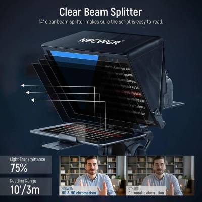 X14 Teleprompter mit Fernbedienung