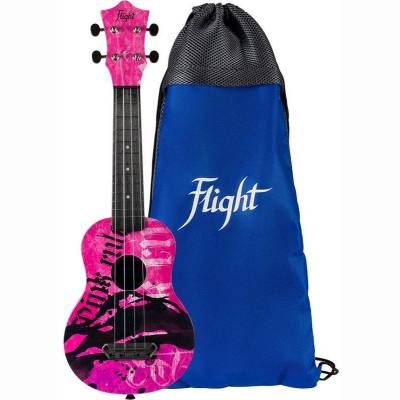 UTS-40 Pink Rules Ultra Travel Ukulele