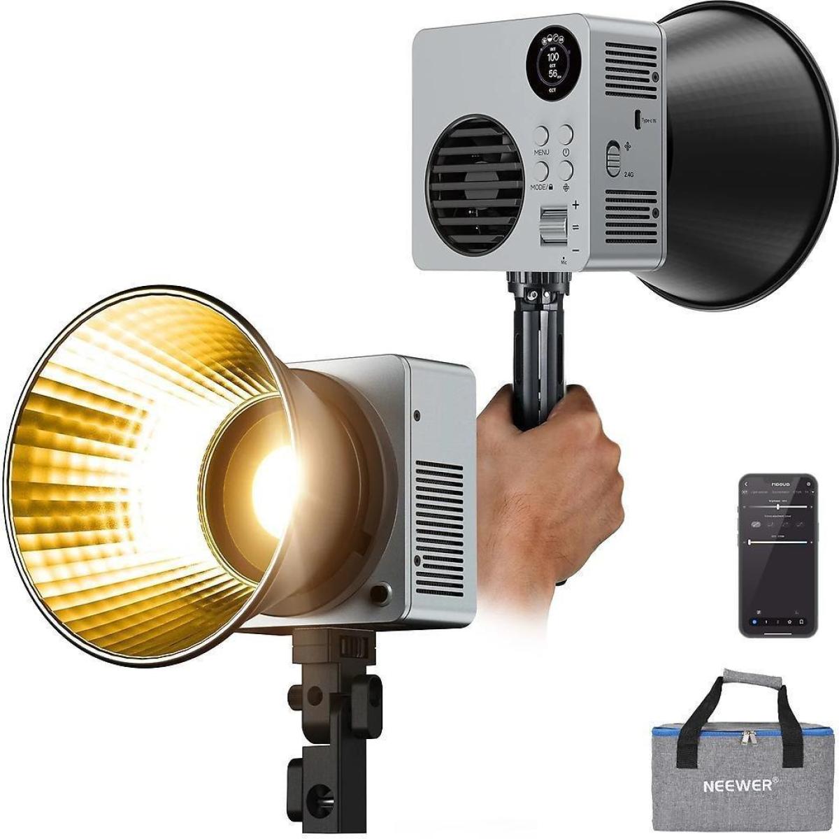 HB80B Bi-Color LED Dauerlicht mit Akku HB80B Bi-Color LED Dauerlicht mit Akku