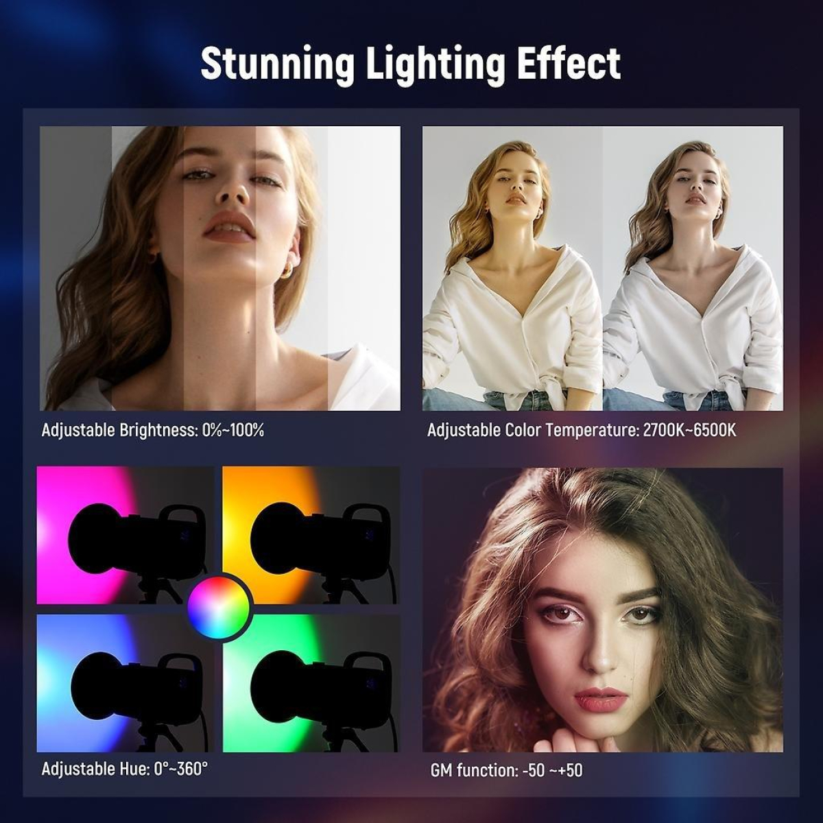 CB60 RGB LED-Licht mit App Steuerung CB60 RGB LED-Licht mit App Steuerung