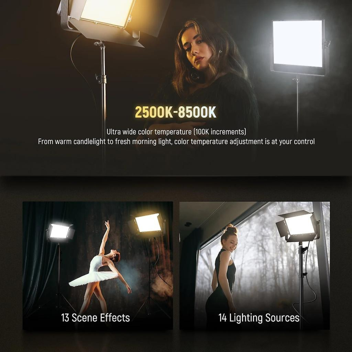AP100B Bi-Color DMX LED Panel 100 Watt
