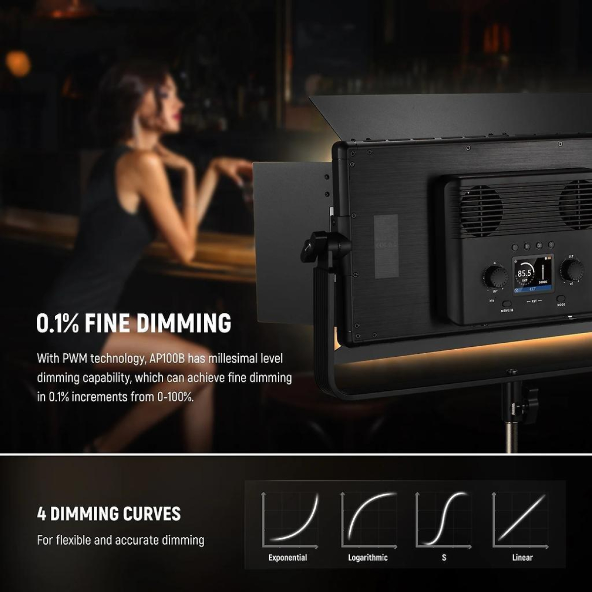 AP100B Bi-Color DMX LED Panel 100 Watt