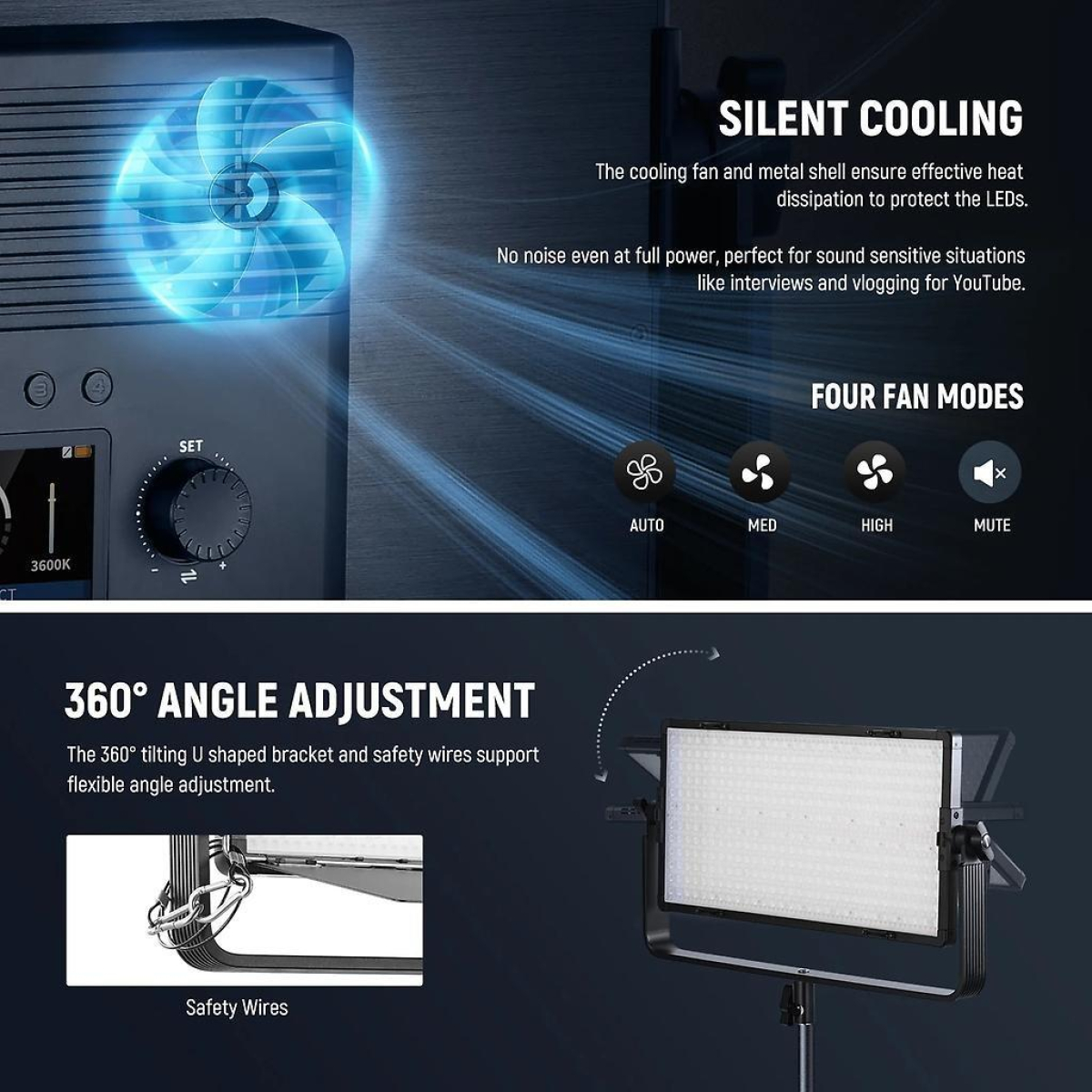 AP100B Bi-Color DMX LED Panel 100 Watt