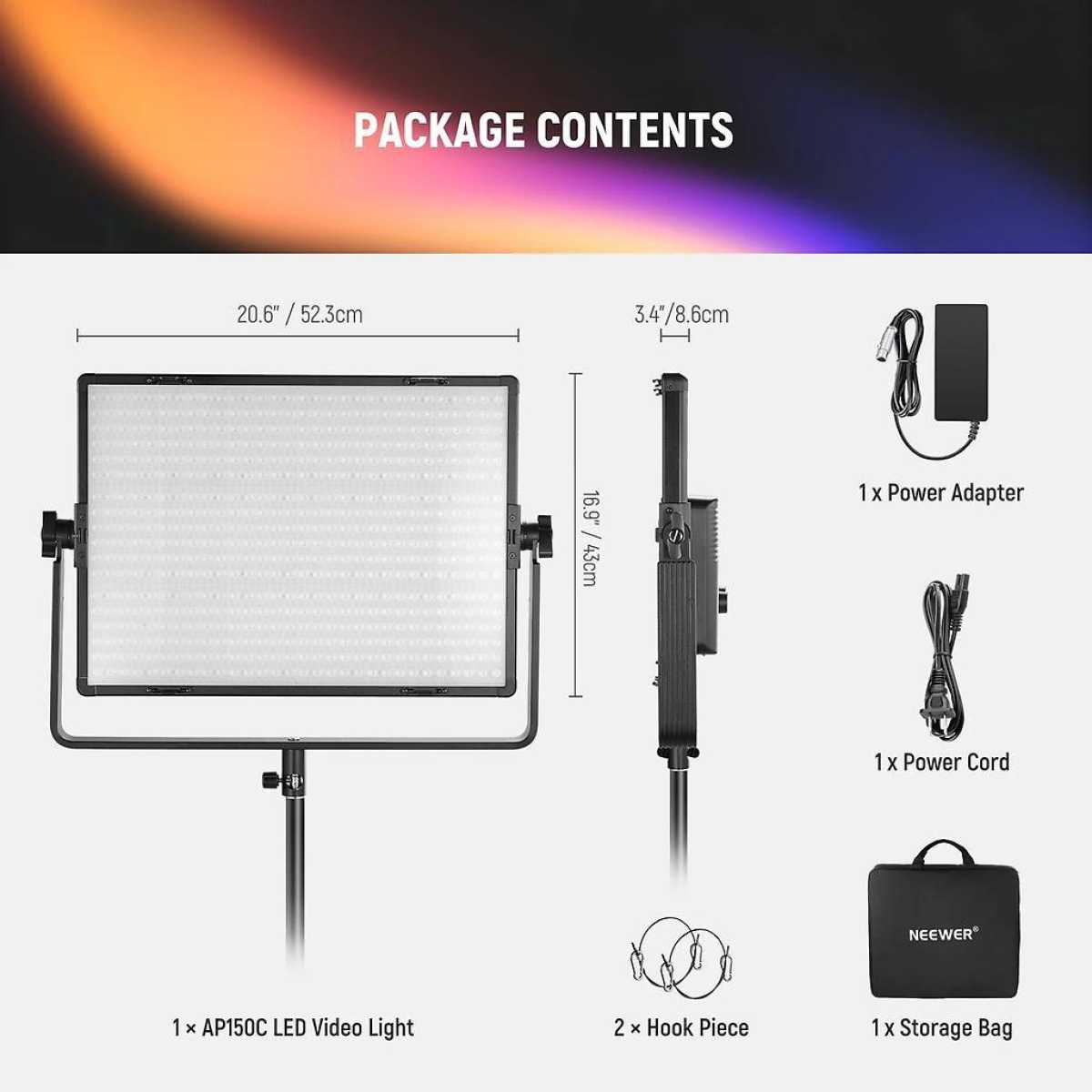 AP150C RGB DMX LED Panel 150 Watt AP150C RGB DMX LED Panel 150 Watt