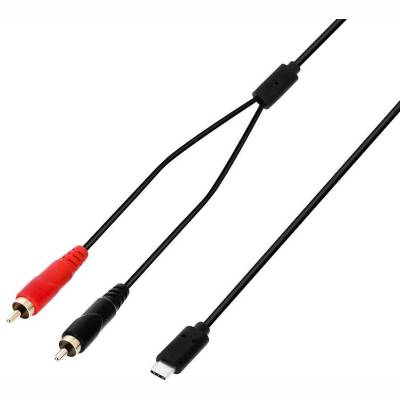 USB-C <> 2x Chinch male Kabel 1,5m