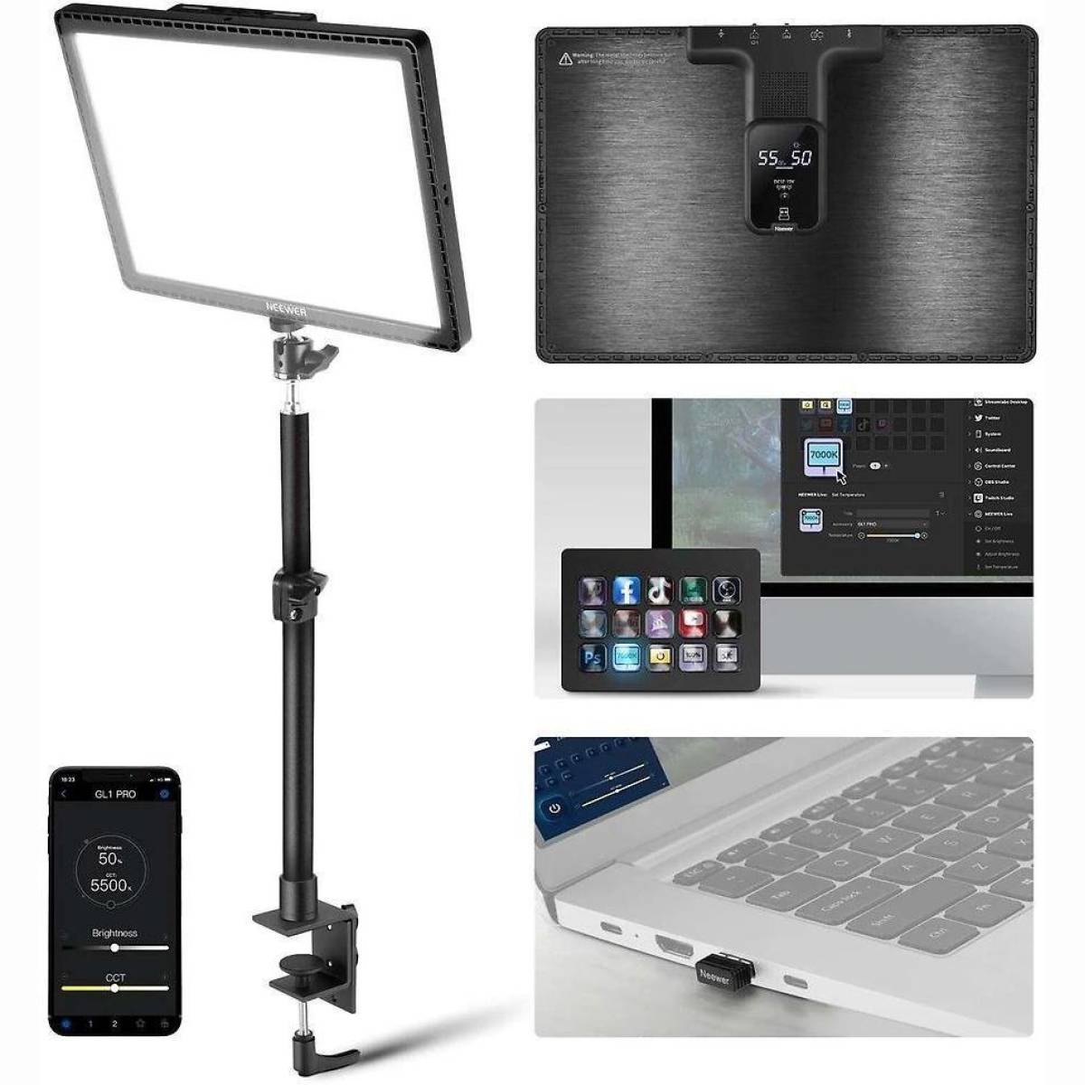 GL1 Pro Bi-Color LED Flächenleuchte