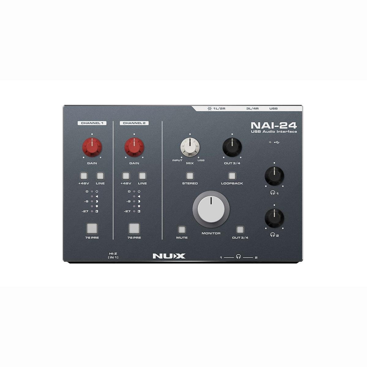 NAI-24 USB-Audio interface 2 in/4 out NAI-24 USB-Audio interface 2 in/4 out