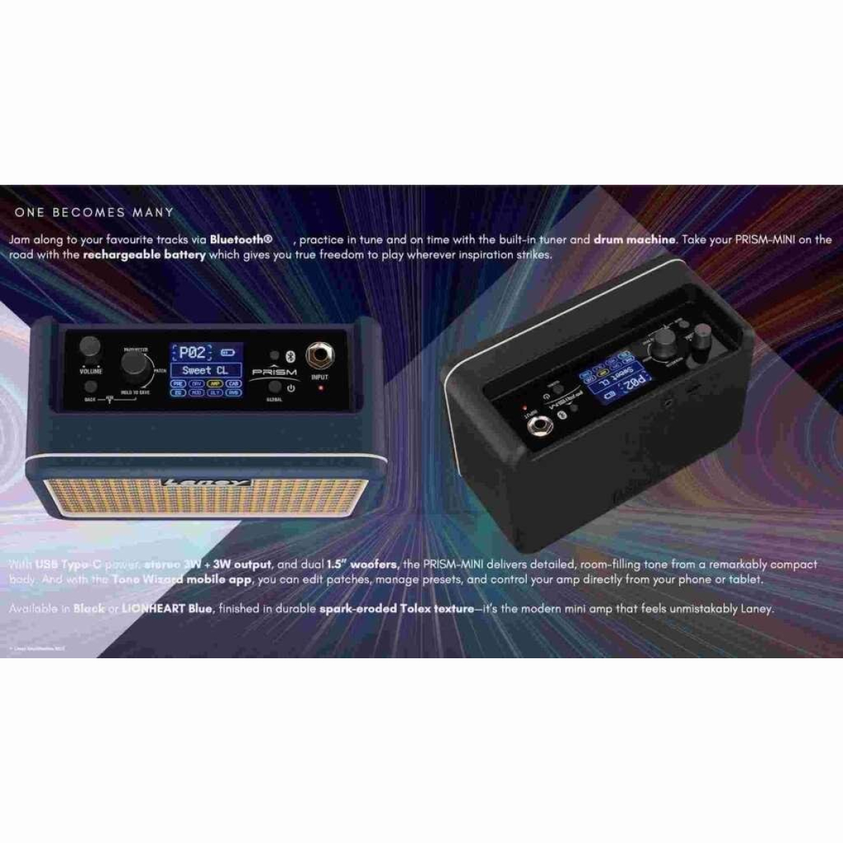 PRISM-Mini-BK Mini Desktop Amp Black