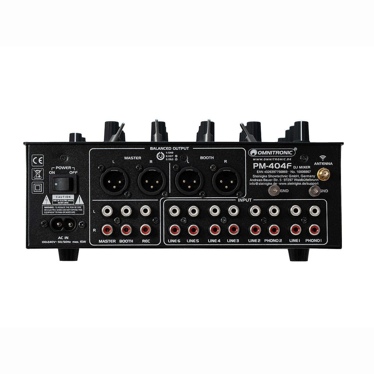 PM-404F 4 Kanal Dj Mixer