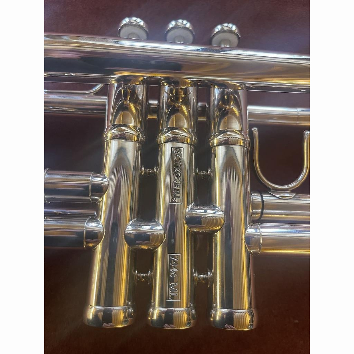 Trompete Schagerl Empire Silber mit Etui