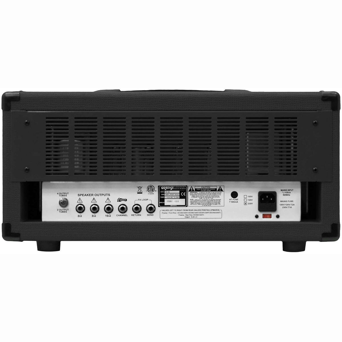 TH30H BK E-Gitarren Topteil Vollröhre