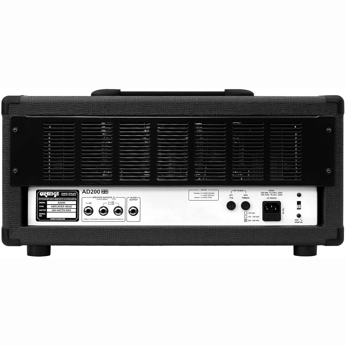 AD200 BK E-Bass Topteil Vollröhre