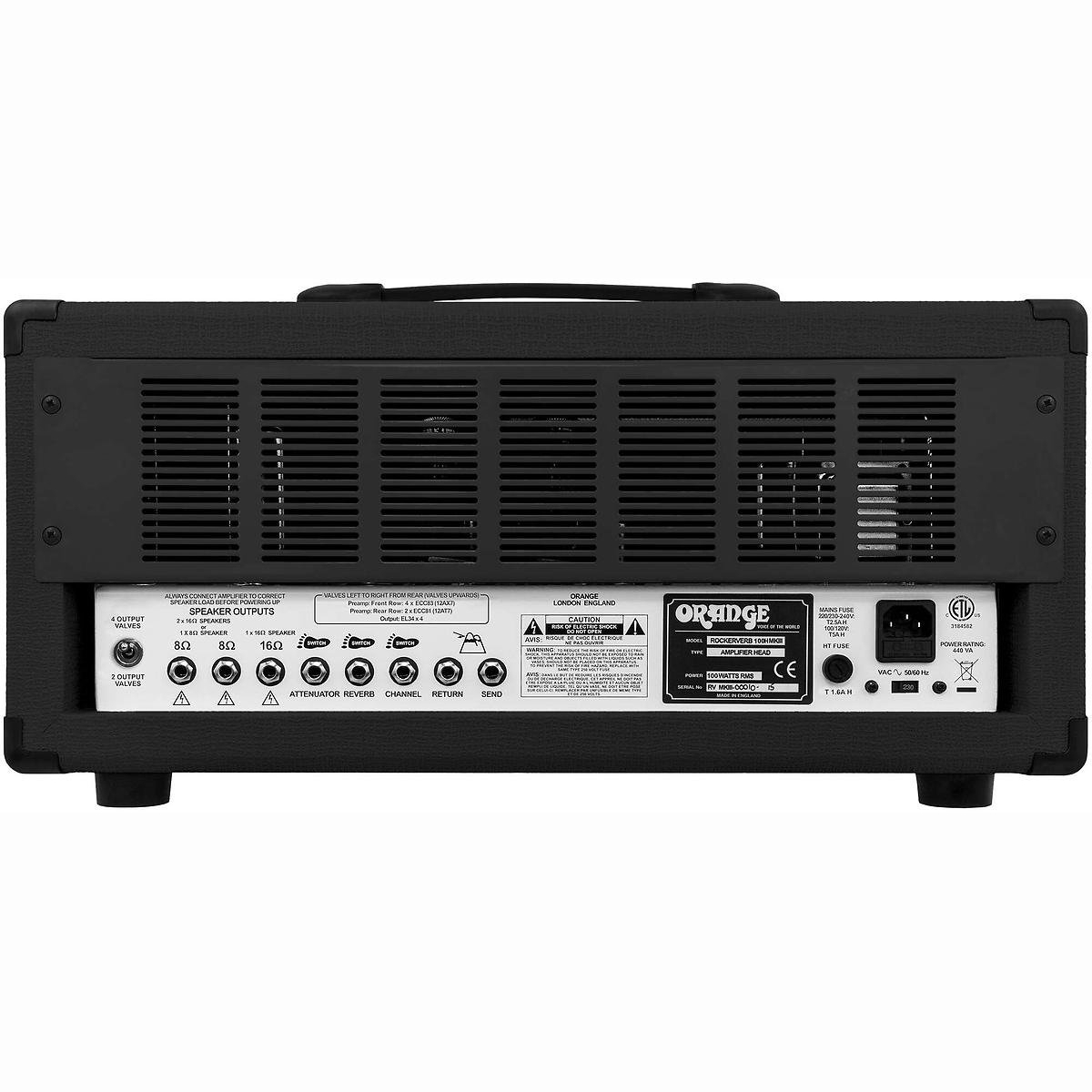 Rockerverb 100H MKII Vollröhren Top BK Rockerverb 100H MKII Vollröhren Top BK