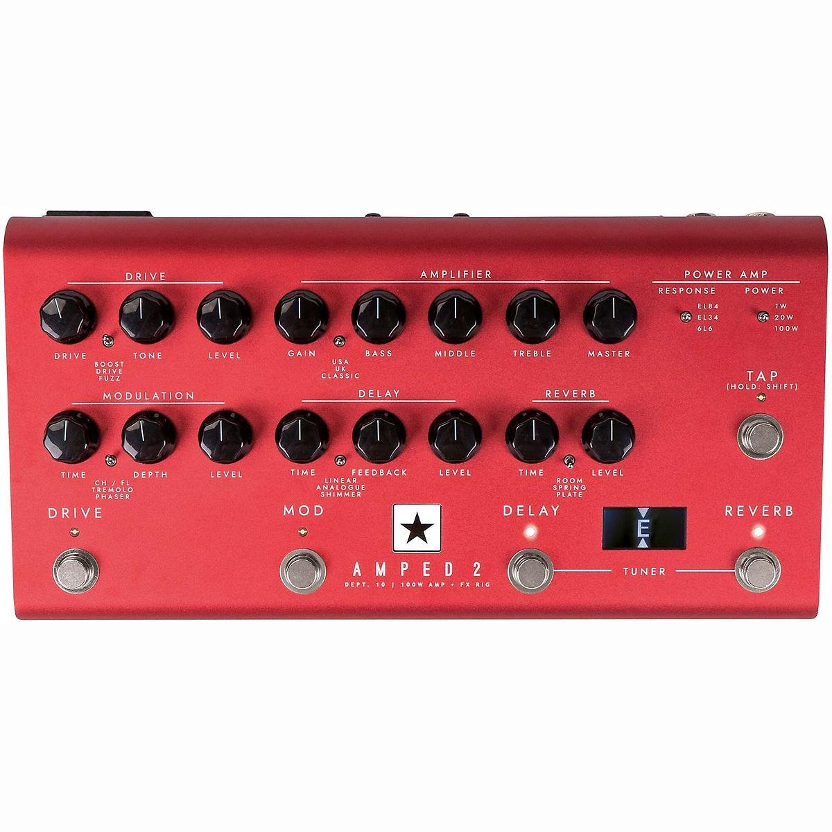 Dept.10 Amped 2 Git-Pedalverstärker Dept.10 Amped 2 Git-Pedalverstärker